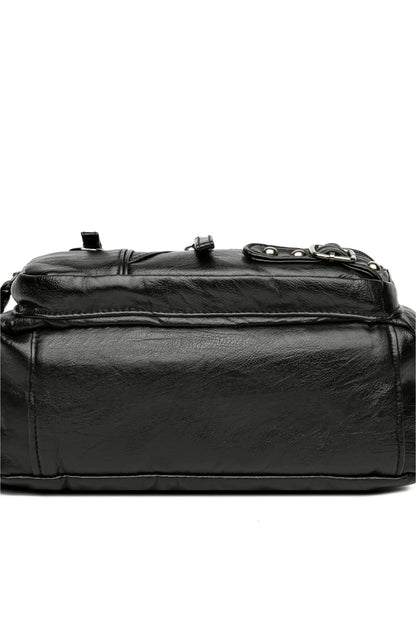 Multi-Pocket PU Leather Crossbody Bag Carauana Store