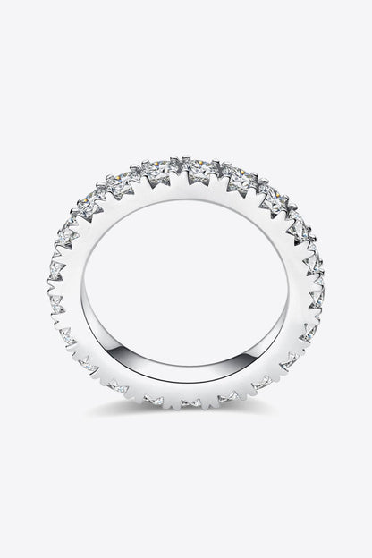 Adored 2.3 Carat Moissanite 925 Sterling Silver Eternity Ring Carauana Store