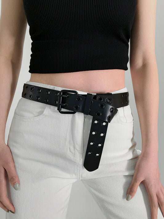 Grommet PU Leather Belt Carauana Store