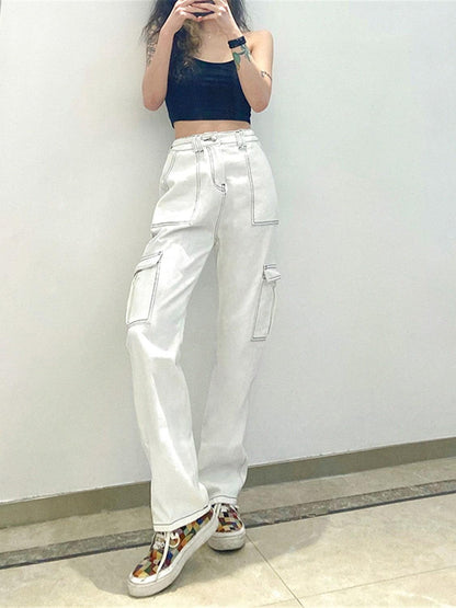 Straight Jeans with Pockets Carauana Store