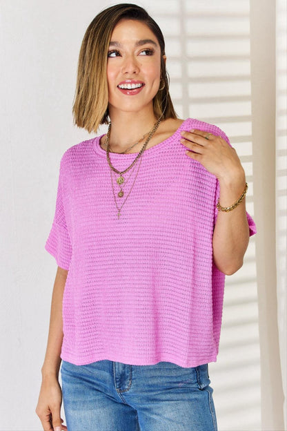 Zenana Full Size Round Neck Short Sleeve Top Carauana Store