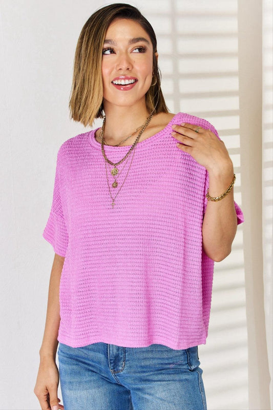 Zenana Full Size Round Neck Short Sleeve Top Carauana Store