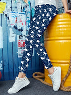 Printed High Waist Skinny Leggings Carauana Store