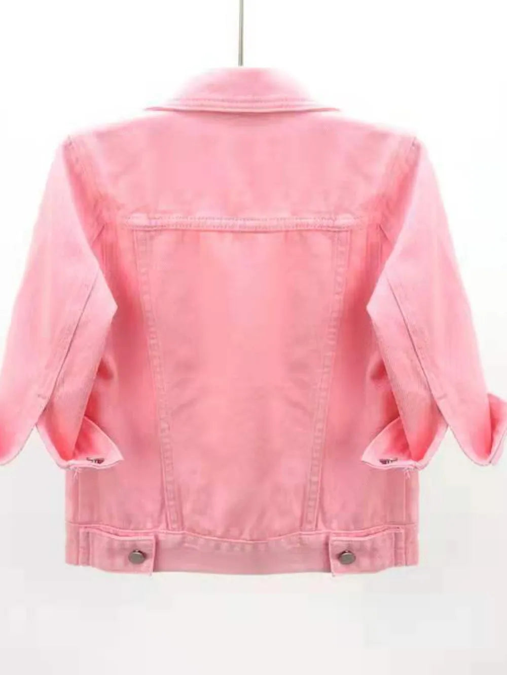 Full Size Cropped Denim Jacket Plus Size Carauana Store