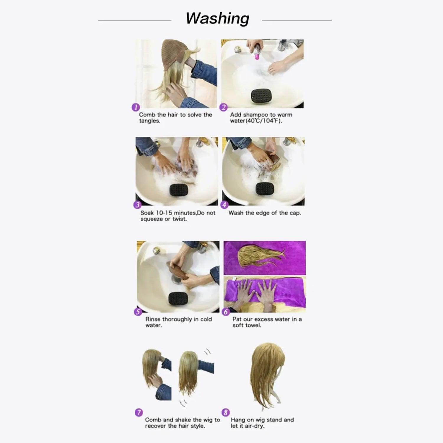 13*3" Lace Front Wigs Synthetic Mid-length Wavy 12" 130% Density Carauana Store