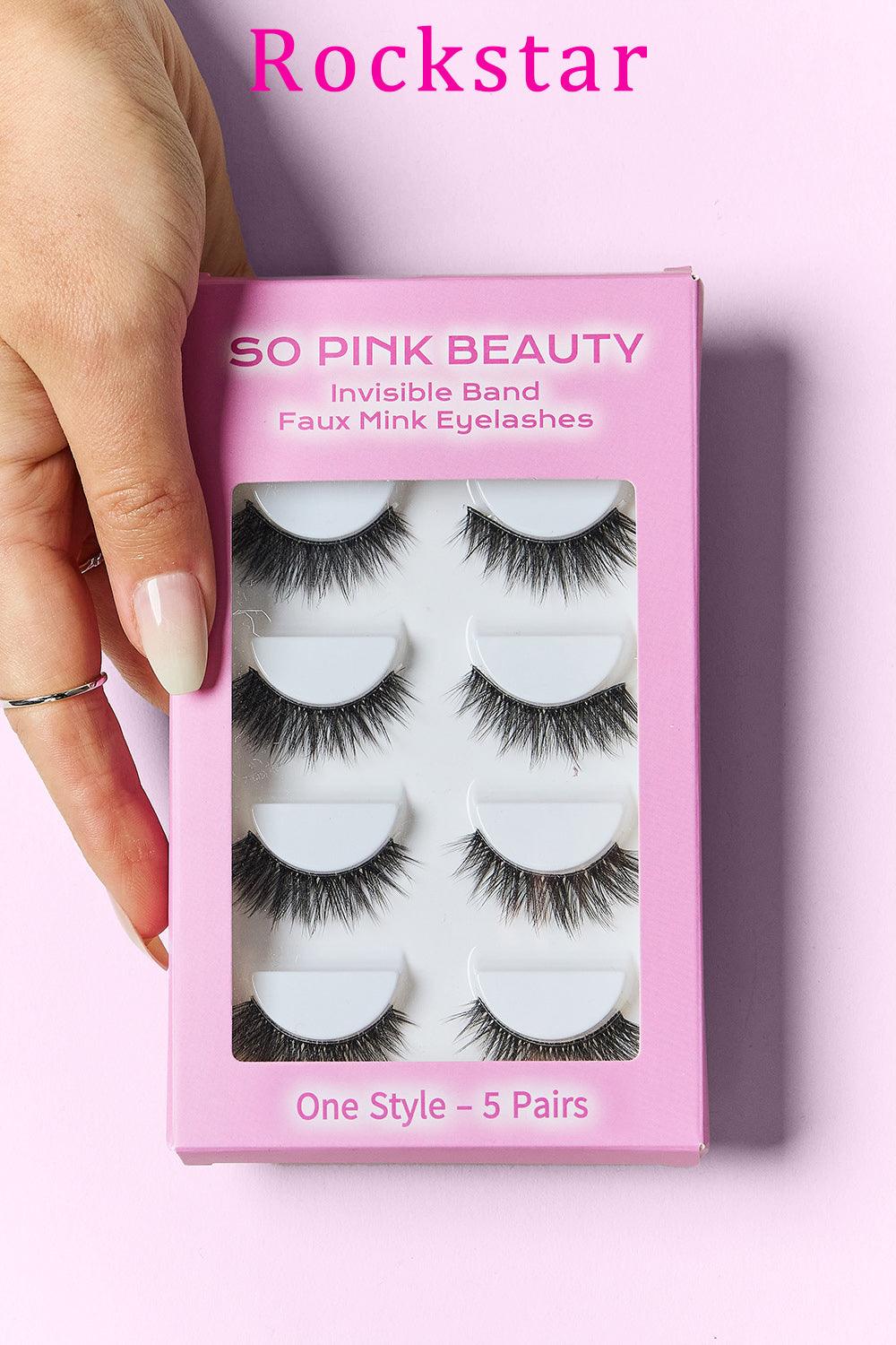 SO PINK BEAUTY Faux Mink Eyelashes 5 Pairs Carauana Store