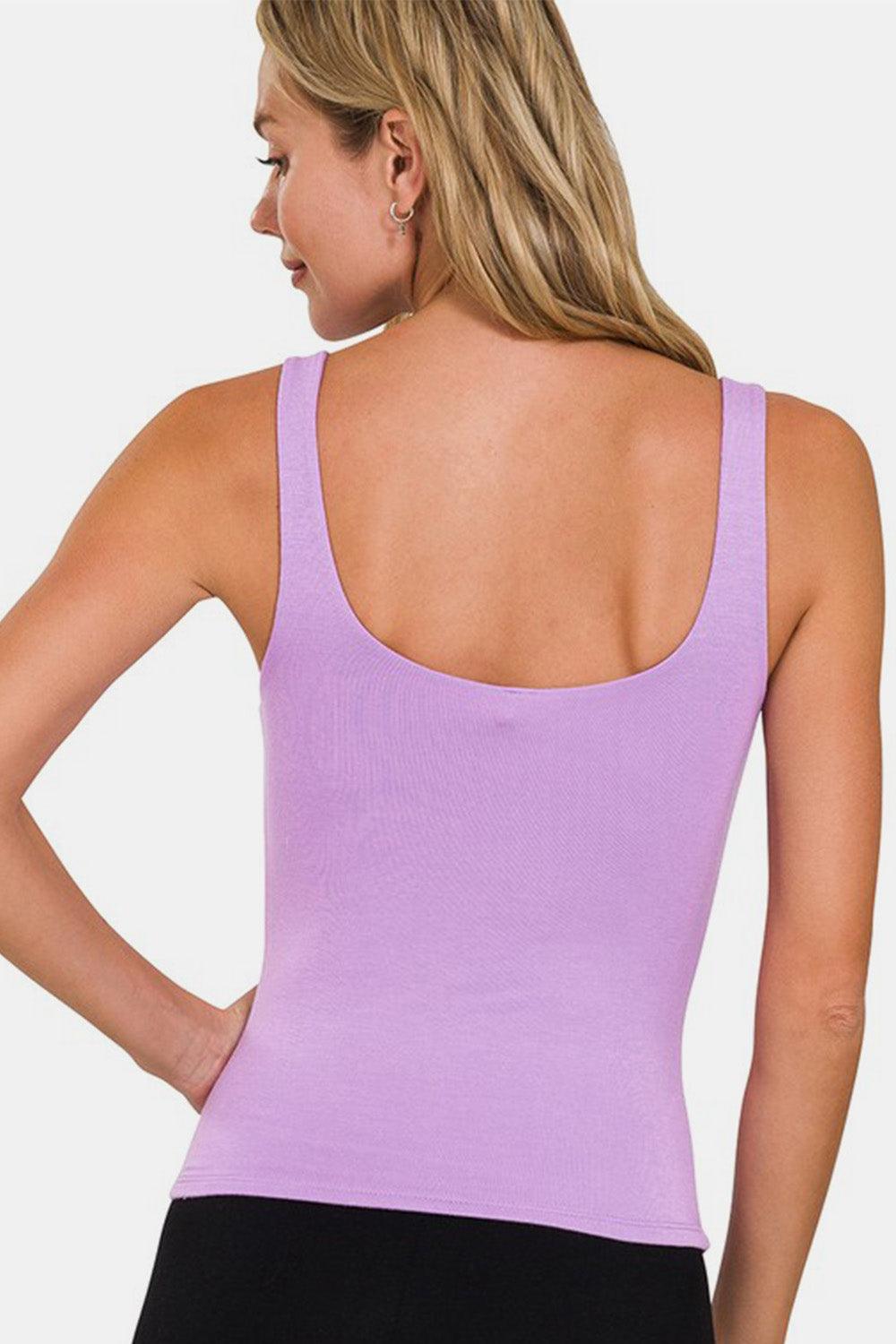 Zenana V-Neck Slim Tank Carauana Store