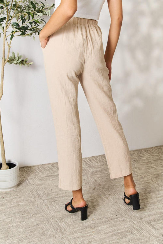 Double Take Pull-On Pants with Pockets Carauana Store