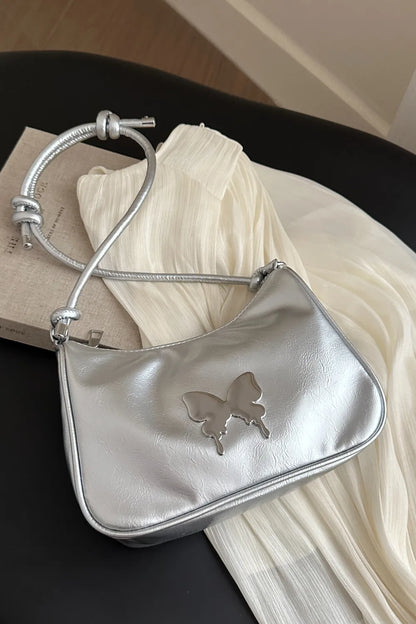 Butterfly PU Leather Knotted Strap Shoulder Bag Carauana Store