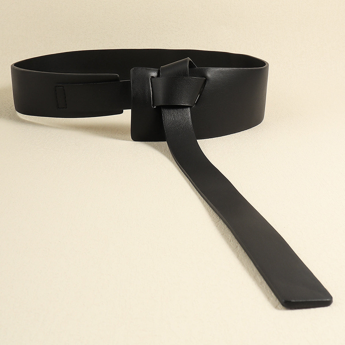 Knot Detail PU Belt Carauana Store