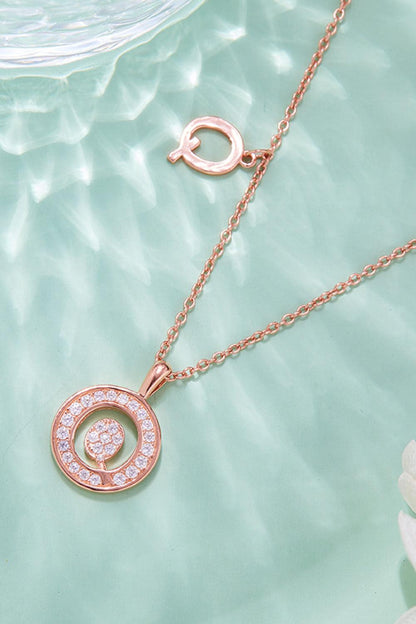 Adored Moissanite K to T Pendant Necklace CaRaUaNa Fashion