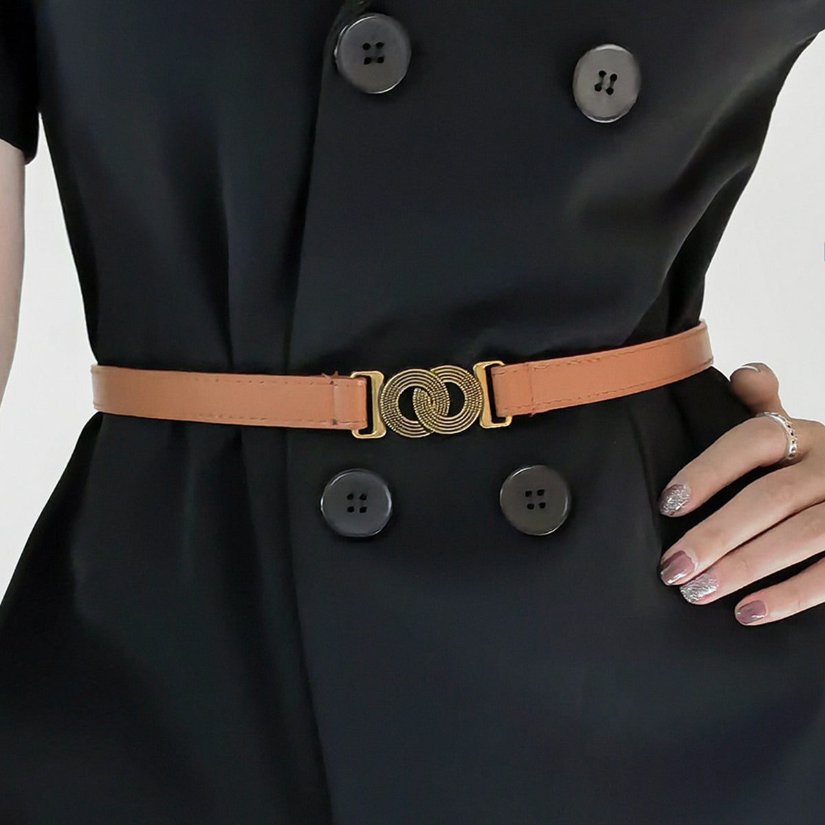 Alloy Buckle PU Belt Carauana Store