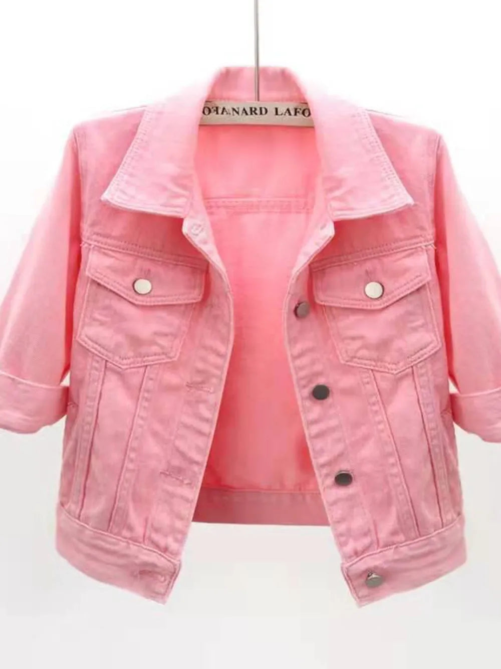 Full Size Cropped Denim Jacket Plus Size Carauana Store