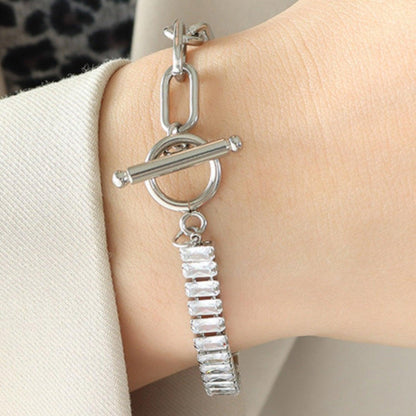 Zircon Titanium Steel Closure Bracelet Carauana Store