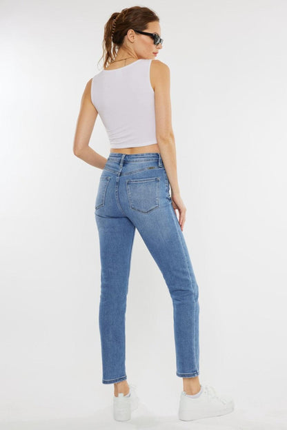 Kancan Full Size Cat's Whiskers High Waist Jeans Carauana Store