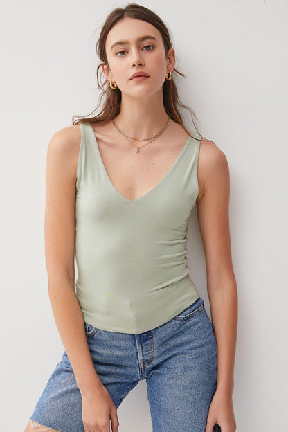 Be Cool V-Neck Wide Strap Tank Carauana Store
