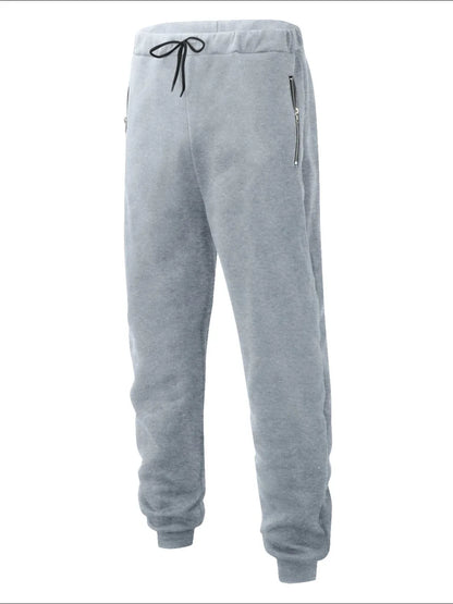 Men's Full Size Drawstring Pants with Pockets Plus Size