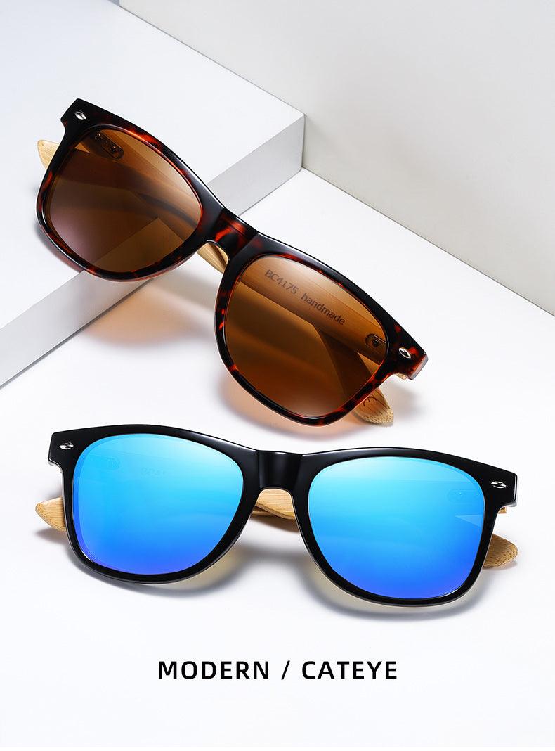 BARCUR Polarized Glasses Bamboo Wood Carauana Store