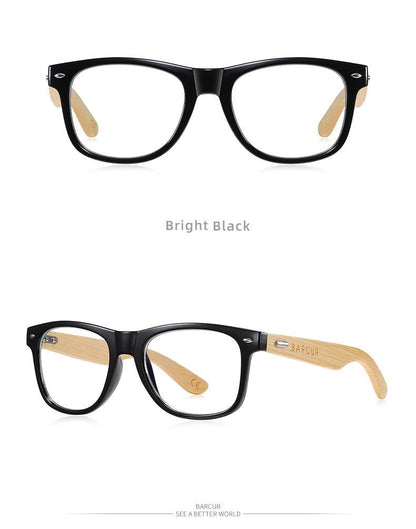 BARCUR Polarized Glasses Bamboo Wood Carauana Store
