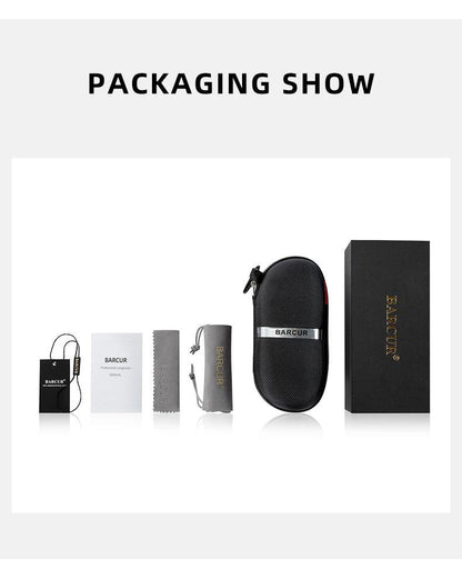 BARCUR Polarized Glasses Bamboo Wood Carauana Store