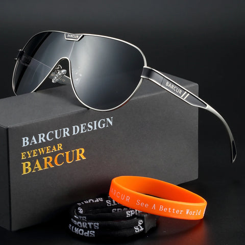 BARCUR Pilot Polarized Sunglasses UV400 Men