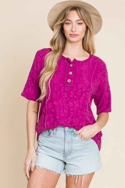 BOMBOM At The Fair Animal Textured Top Carauana Store