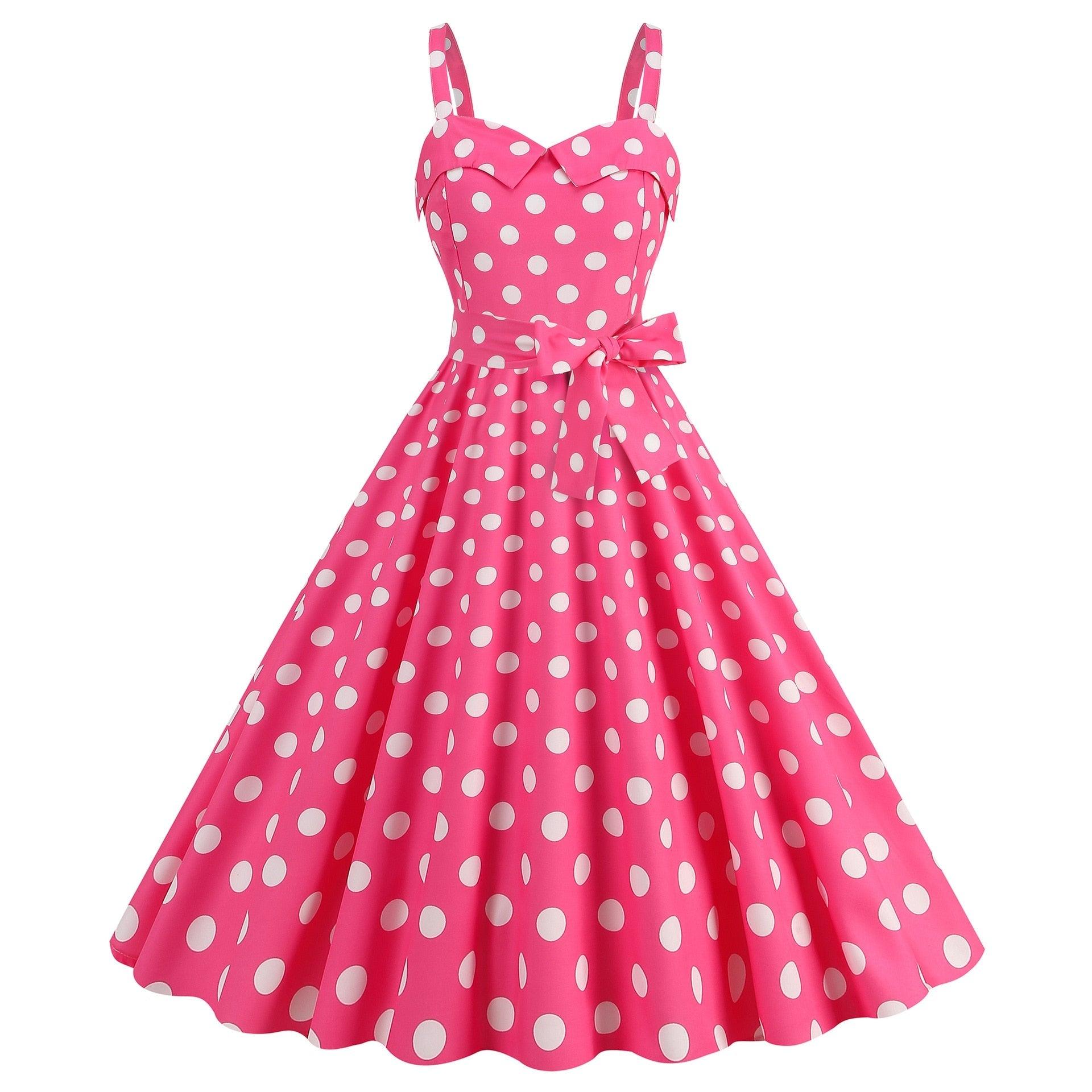 Barbie pink Dress - with a pink plaid pattern 2023 - trendy Strapless Cocktail Rockabilly Party Swing Sweet Girls for cocktail parties and rockabilly events Carauana Store