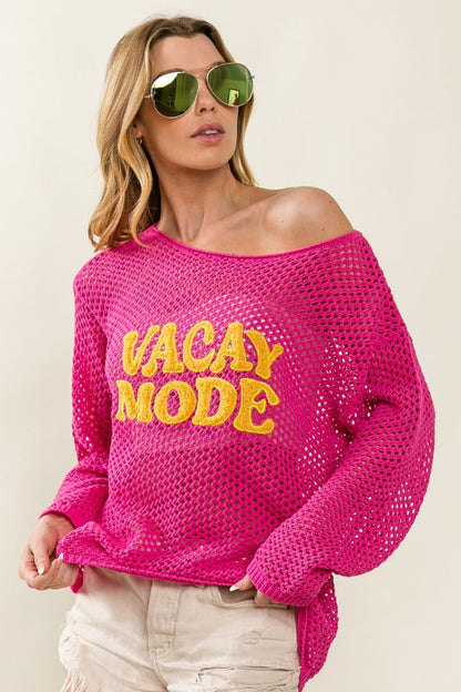 BiBi VACAY MODE Embroidered Knit Cover Up Carauana Store