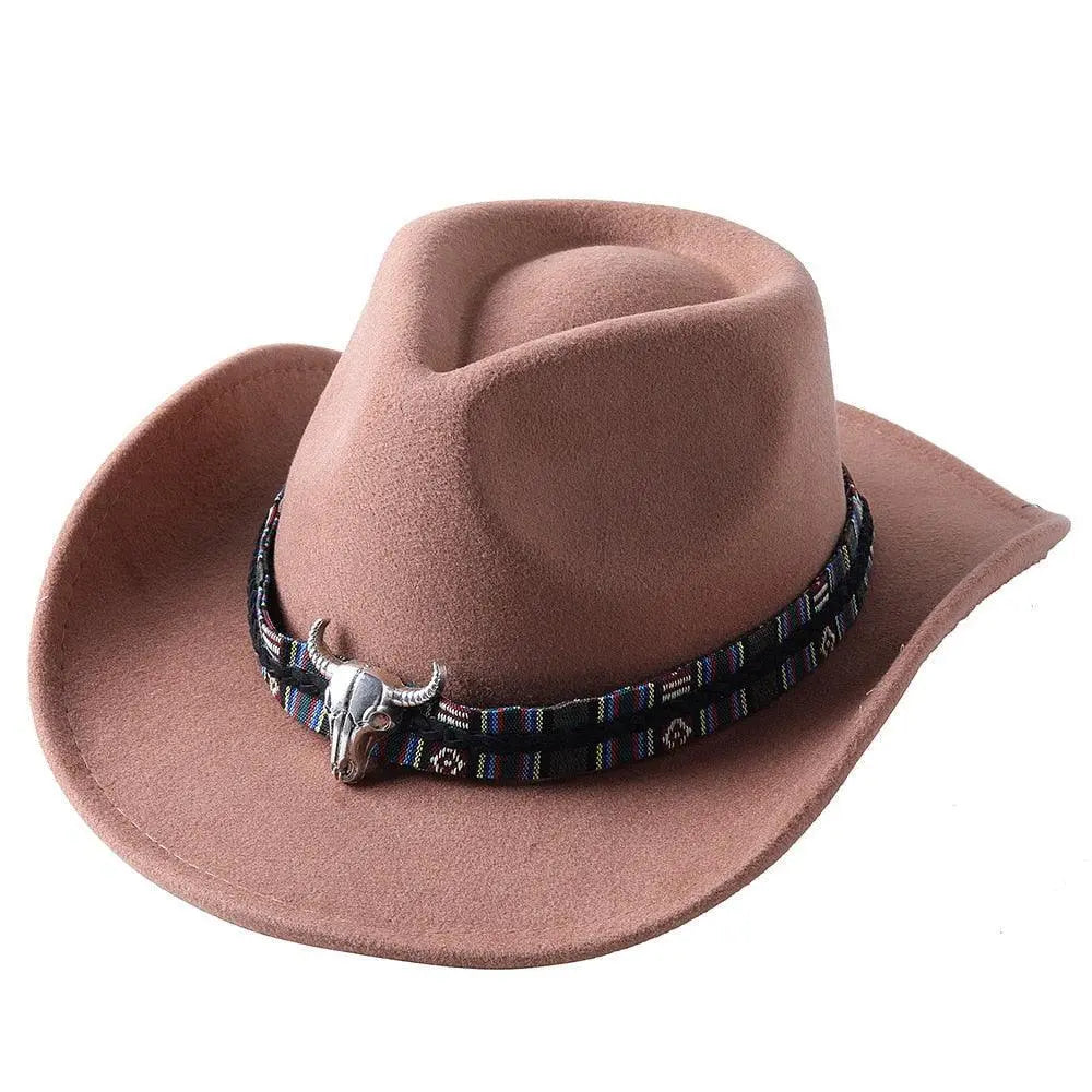 Cowboy hat monochrome felt Men and Women Carauana Store