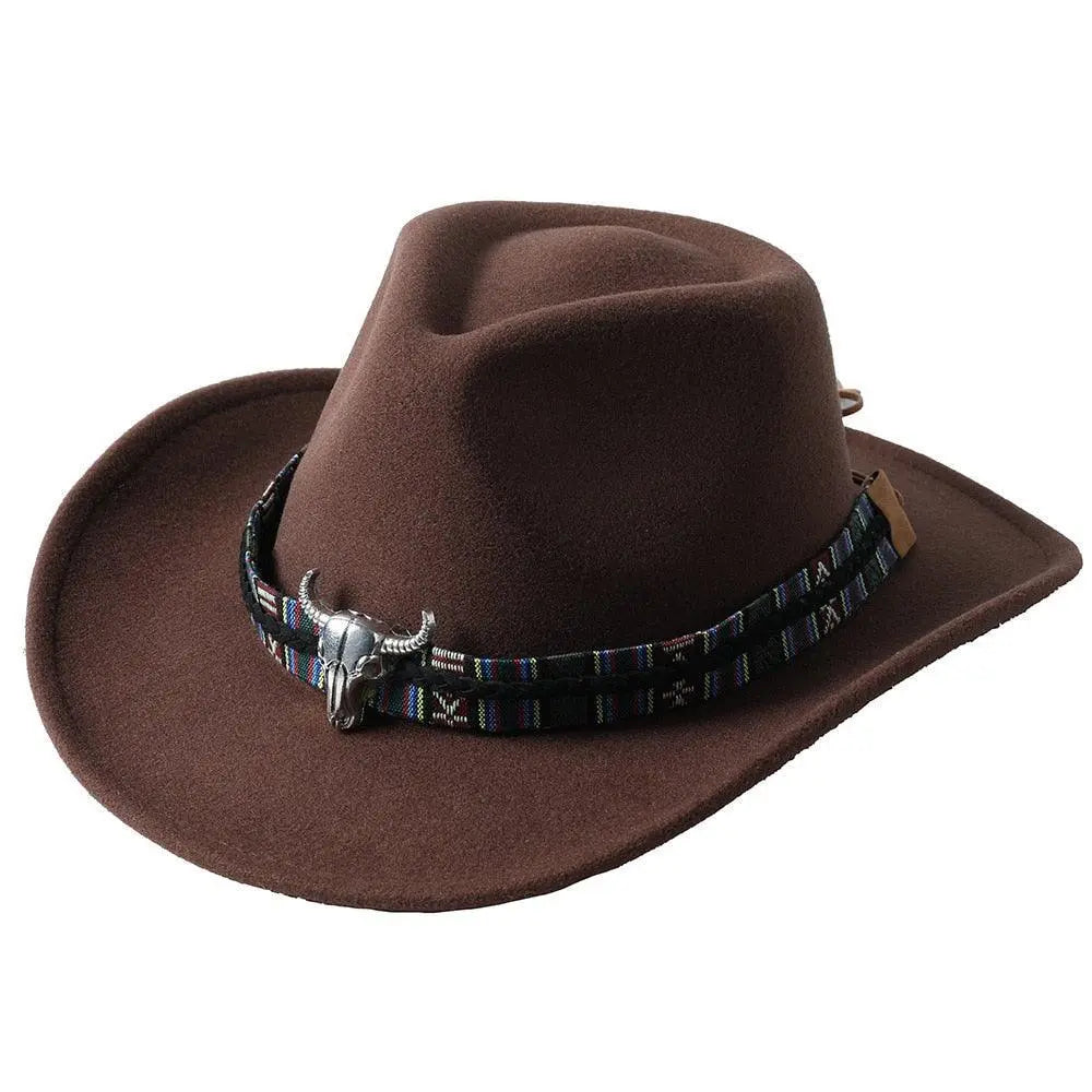 Cowboy hat monochrome felt Men and Women Carauana Store