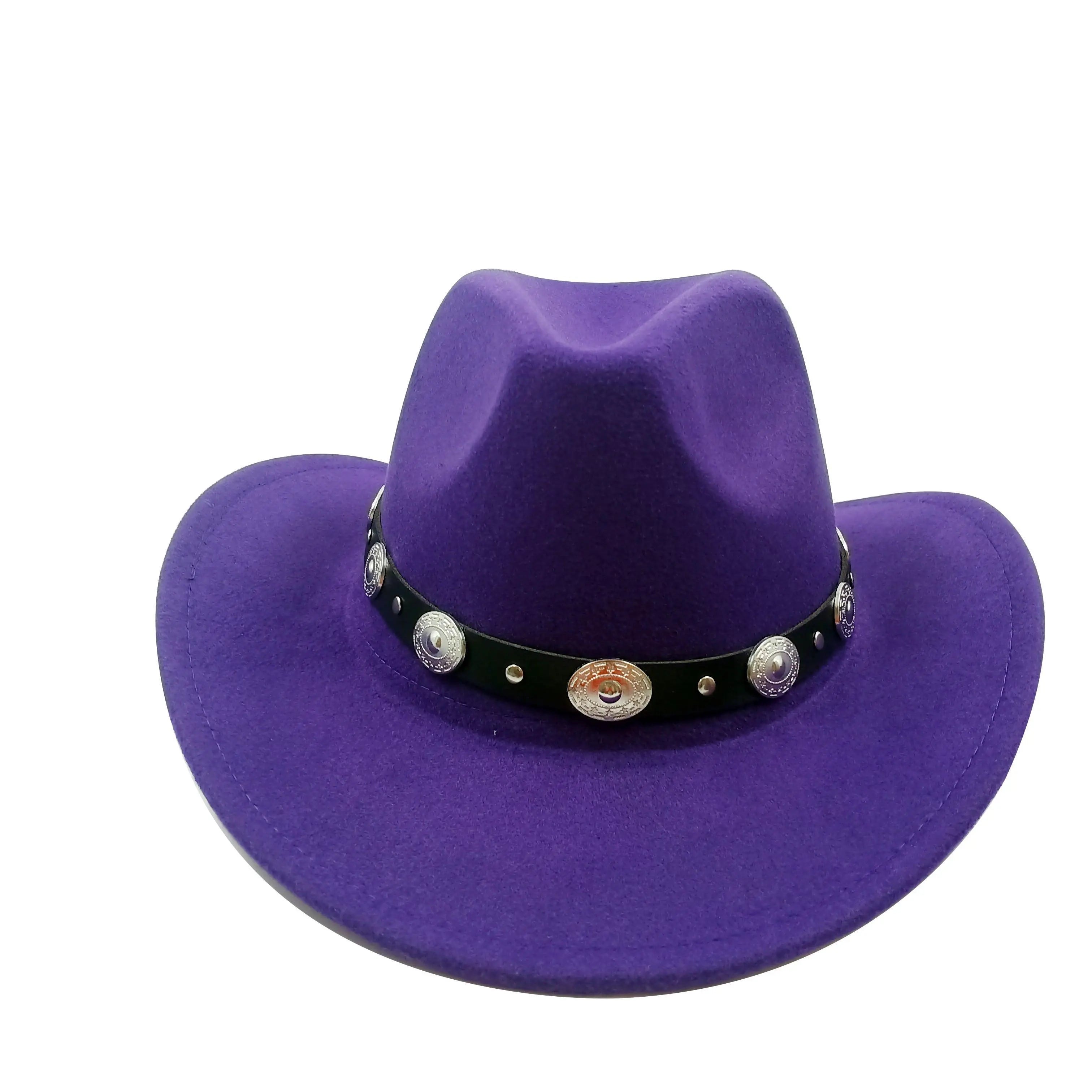 Cowboy hat monochrome felt Men and Women Carauana Store