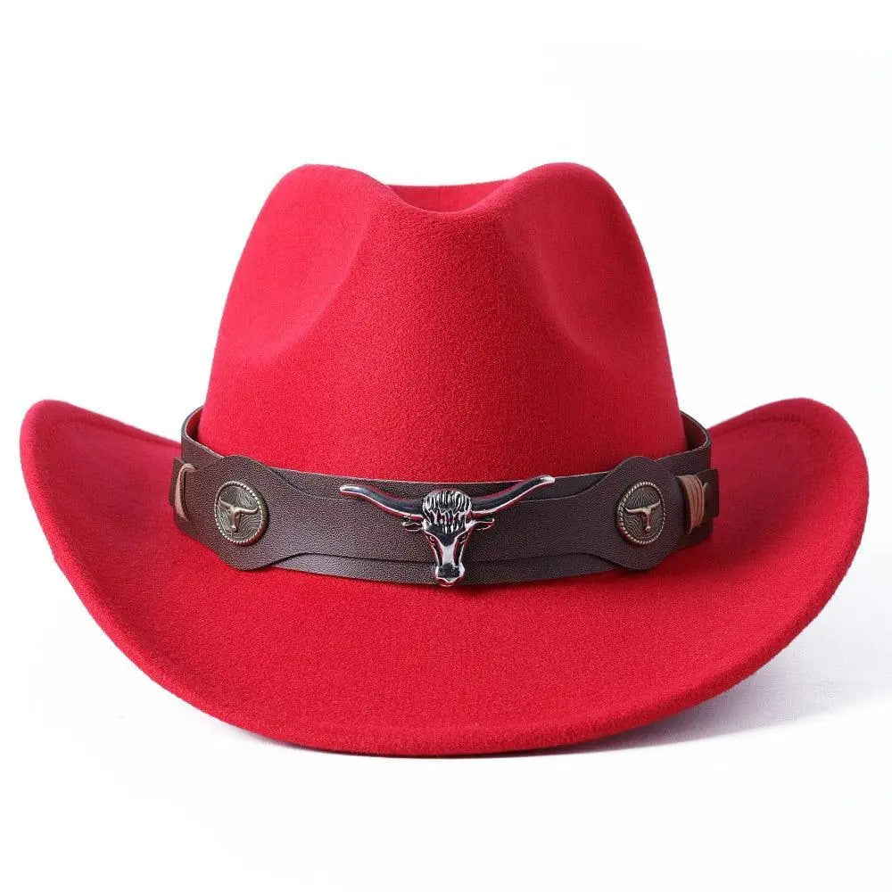 Cowboy hat monochrome felt Men and Women Carauana Store