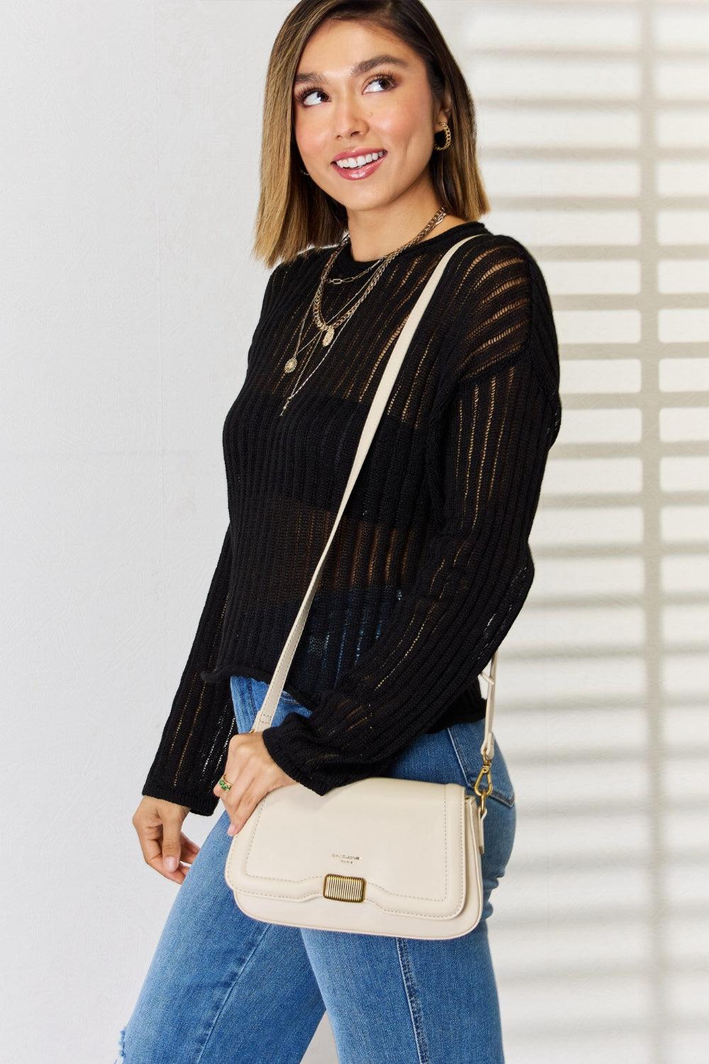 David Jones PU Leather Crossbody Bag Carauana Store