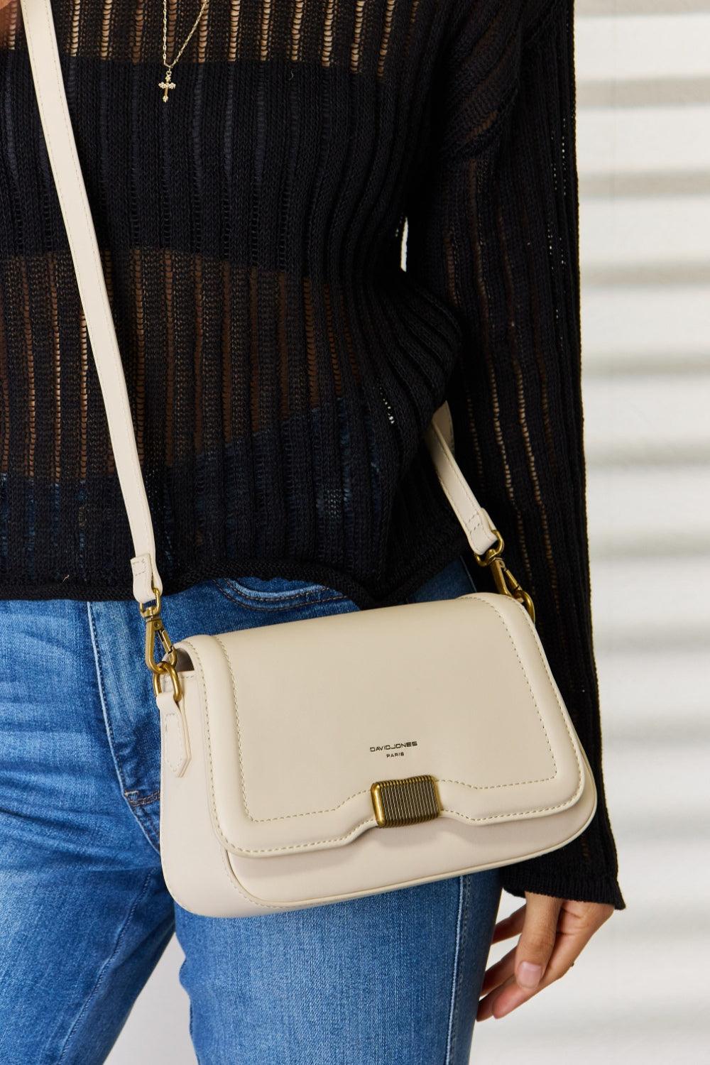 David Jones PU Leather Crossbody Bag Carauana Store