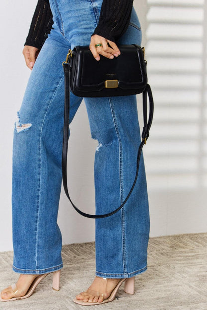 David Jones PU Leather Crossbody Bag Carauana Store