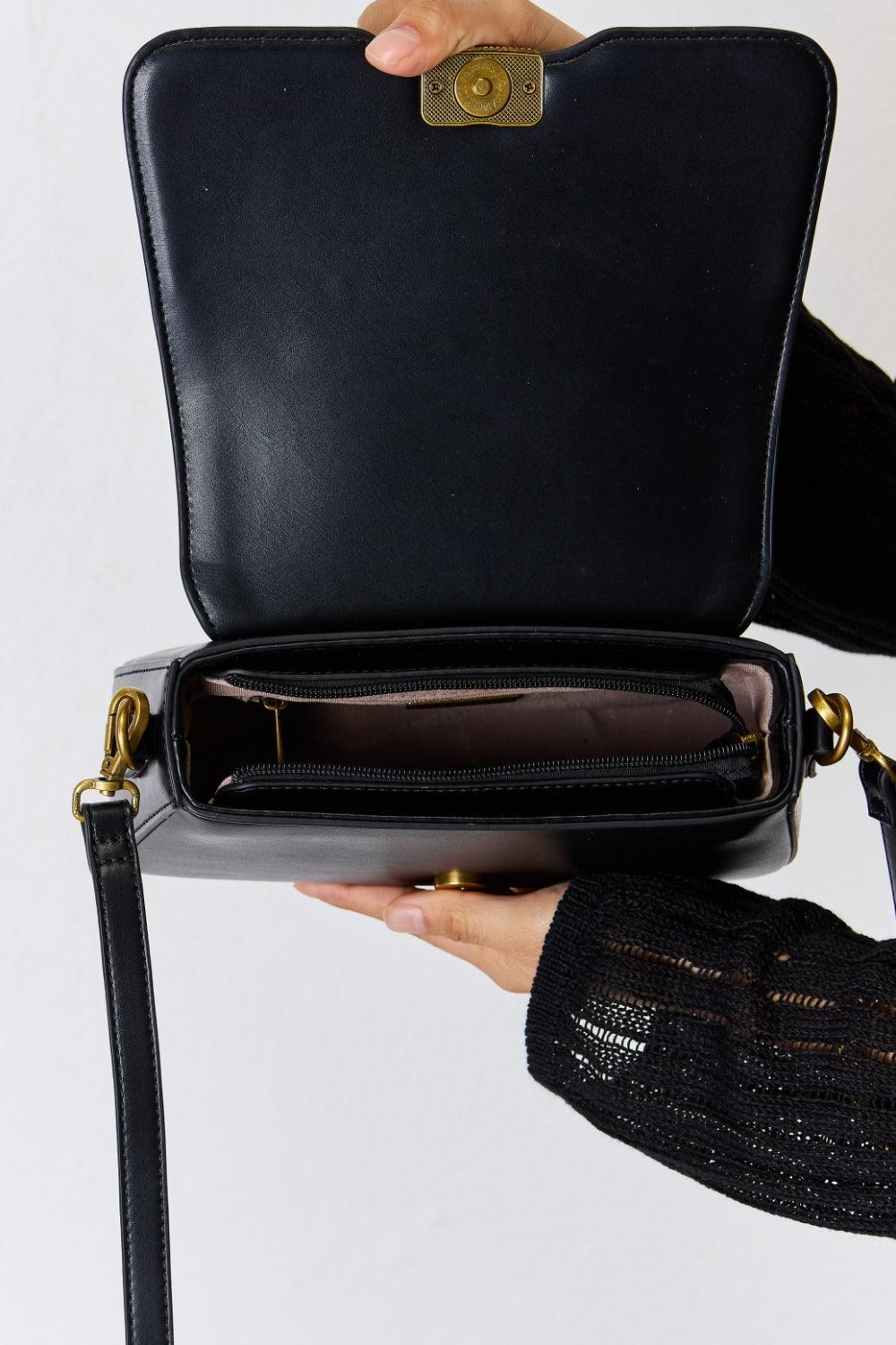 David Jones PU Leather Crossbody Bag Carauana Store