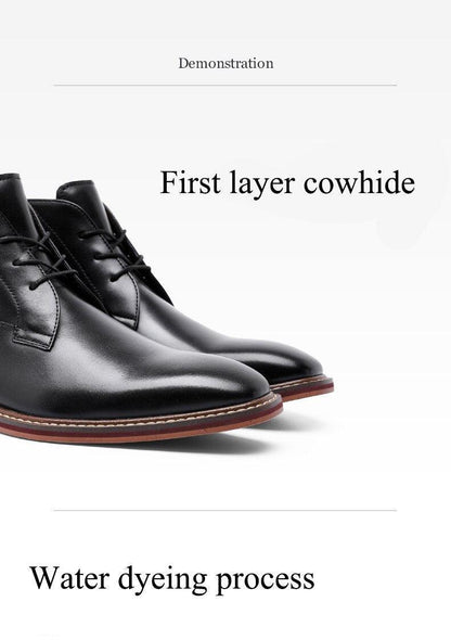 Desai Boots Vintage Combat Boot Winter Fur New Cow Split Leather Genuine Leather Carauana Store