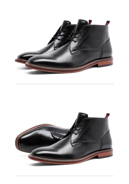 Desai Boots Vintage Combat Boot Winter Fur New Cow Split Leather Genuine Leather Carauana Store