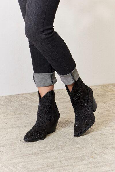 East Lion Corp Rhinestone Ankle Cowboy Boots Carauana Store