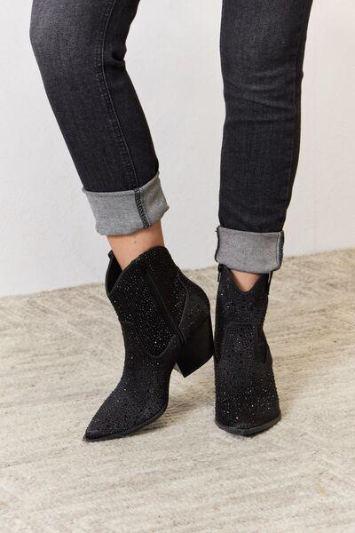 East Lion Corp Rhinestone Ankle Cowboy Boots Carauana Store