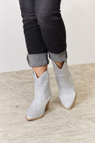 East Lion Corp Rhinestone Ankle Cowboy Boots Carauana Store
