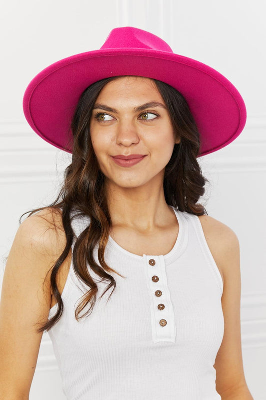 Fame Keep Your Promise Fedora Hat in Pink Carauana Store