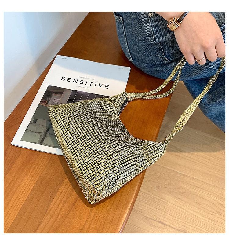 Fashion Rhinestone Shiny Handbag Evening Clutch Tote Bags Carauana Store