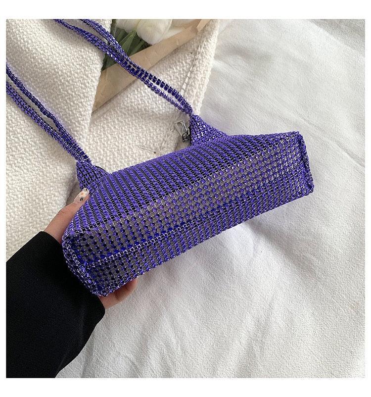 Fashion Rhinestone Shiny Handbag Evening Clutch Tote Bags Carauana Store