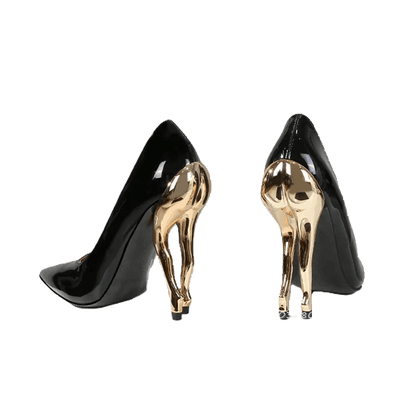Fashionable Women's Strange Heels Pumps | Patent Leather Carauana Store