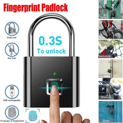Fingerprint Lock Keyless Smart - Zinc Alloy Intelligent Safety Electronic Door Lock Carauana Store