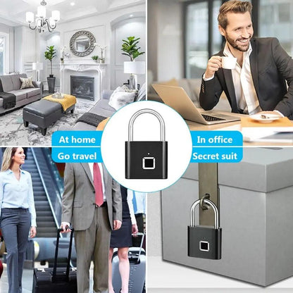 Fingerprint Lock Keyless Smart - Zinc Alloy Intelligent Safety Electronic Door Lock Carauana Store