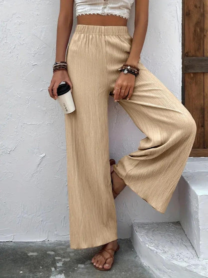Full Size High Waist Wide Leg Pants Carauana Store