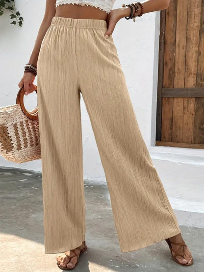 Full Size High Waist Wide Leg Pants Carauana Store