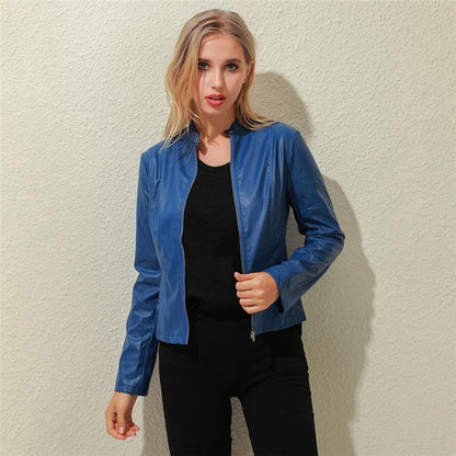 Jacket Women Coat Faux Leather Carauana Store